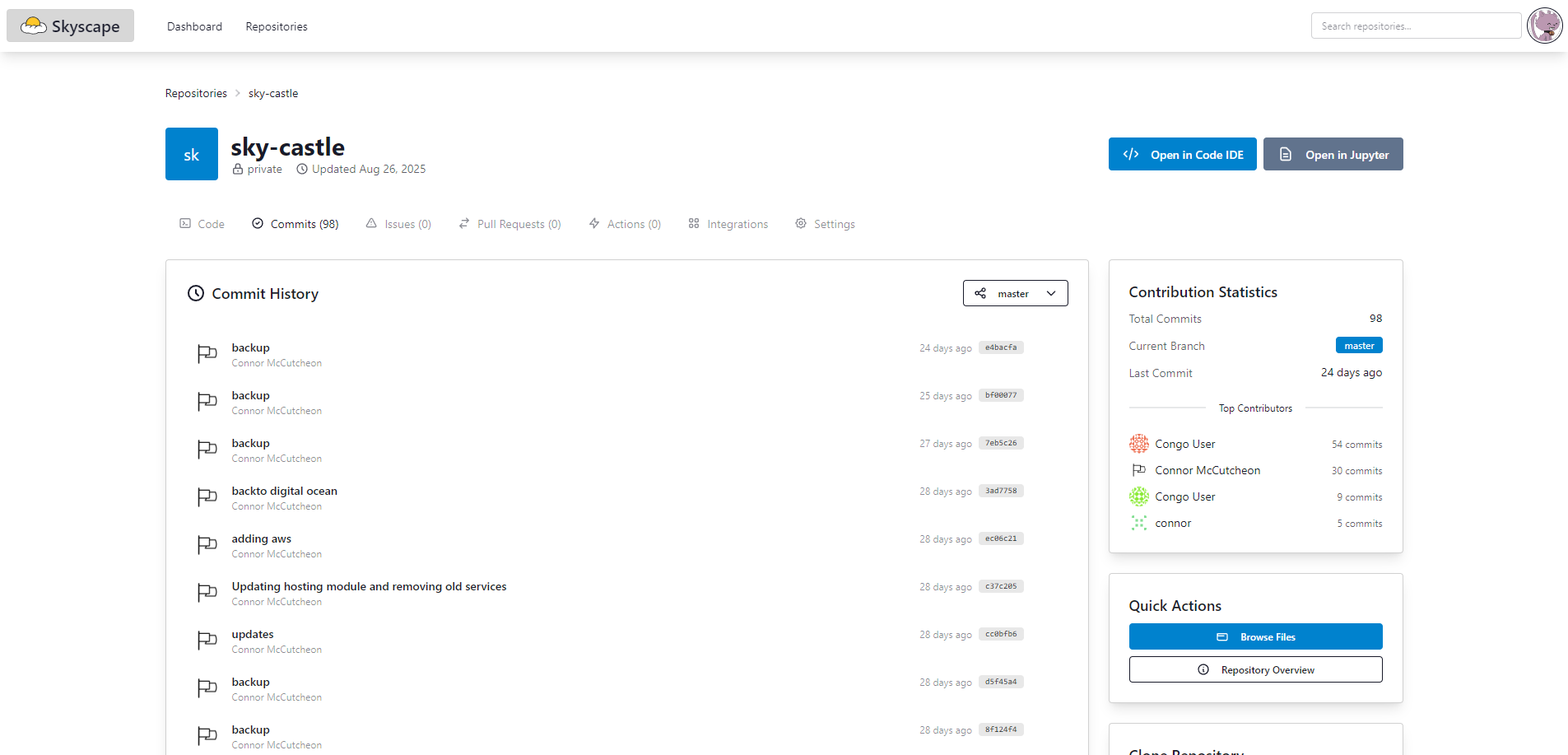 Git Commit History